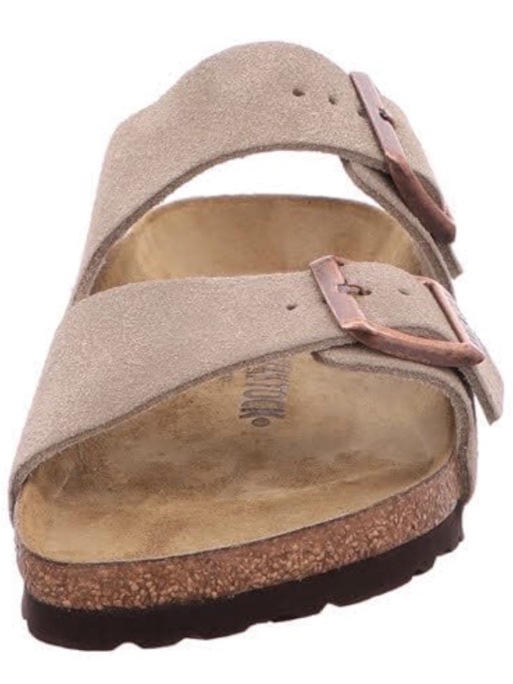 Birkenstock Arizona Soft Footbed Taupe Suede Leather Womens 11 Mens 9 EU 42